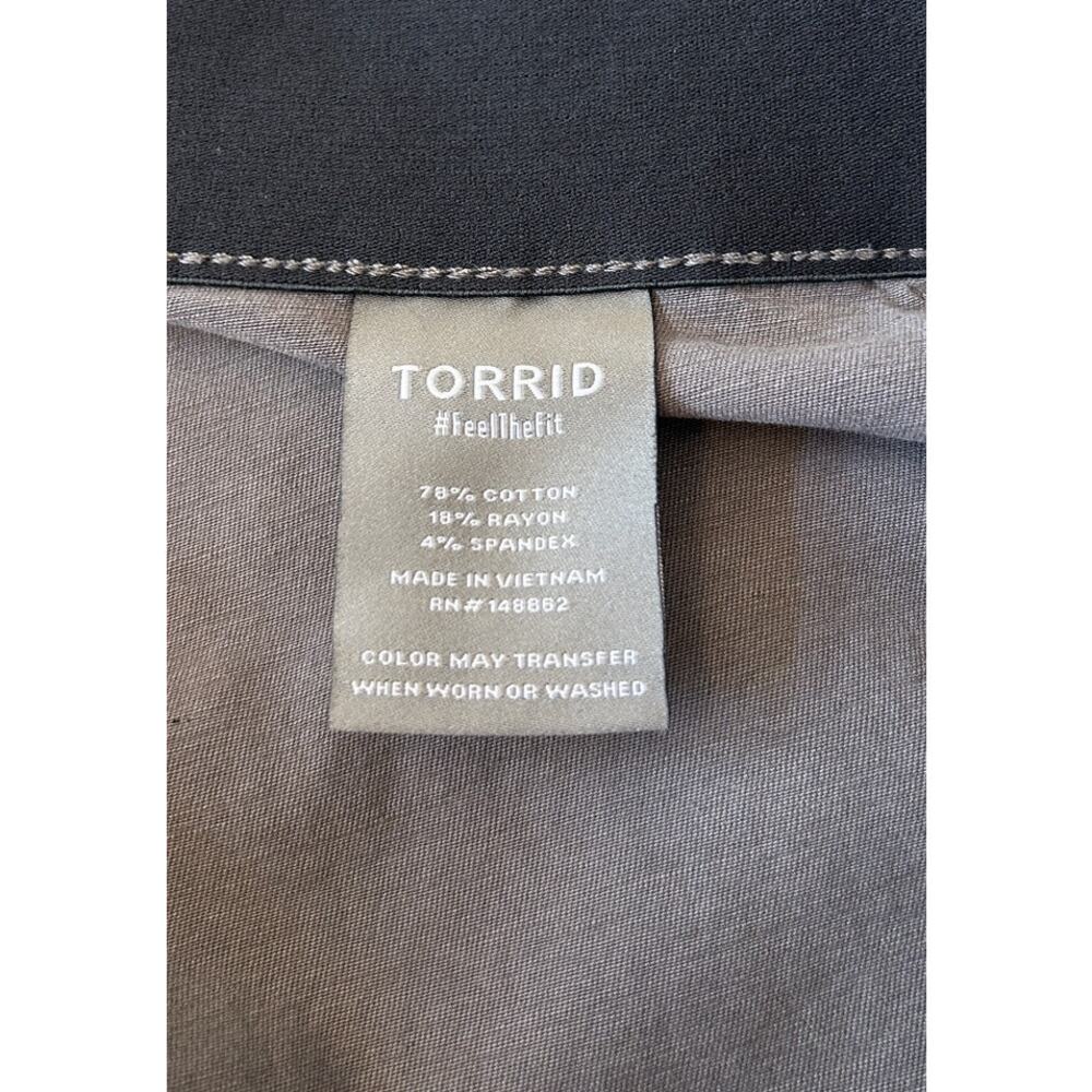 Torrid Women's Slouchy Soft Touch Twill Balloon Pant Sz 20 Gray Stretch NWT - Picture 7 of 9